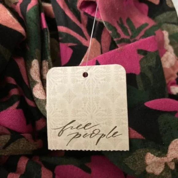 NWT  Free People  'Mimi Printed Halter Dress'  size S/M/M/L - Picture 7 of 11